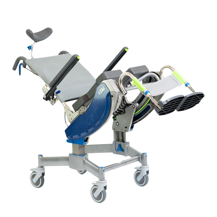 RAZ-ART Attendant Rotational Tilt Mobile Shower Commode